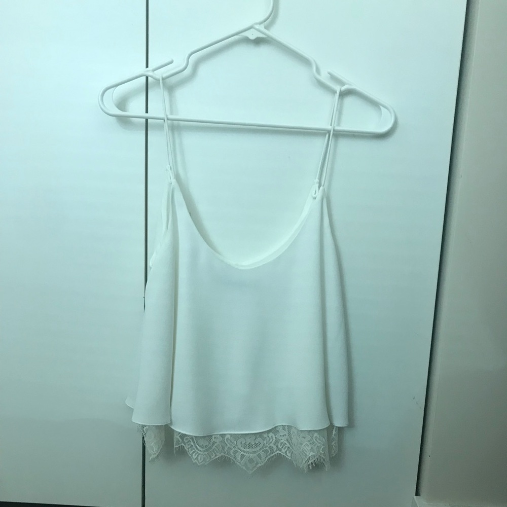 Zara white crop trop - XS